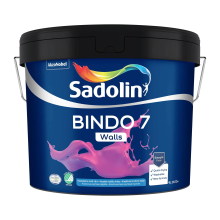 Sadolin Bindo 7 - матова емульсійна фарба для стін, біла, база BW, 9 л