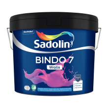 Sadolin Bindo 7 - матова емульсійна фарба для стін, безбарвна, база BC, 8.37 л