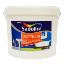 Sadolin Vatrum - напівматова акрилова фарба для стін та стелі, вологостійка, біла, база BW, 10 л
