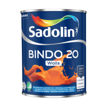 Sadolin Bindo 20 - напівматова емульсійна фарба для стін, біла, база BW, 10 л