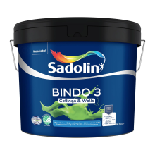 Sadolin Bindo 3 - глибокоматова емульсійна фарба для стін та стелі, біла, база BW, 9 л