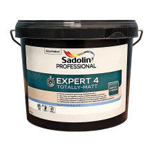 Sadolin Professional Expert 4 - глибокоматова акрилова фарба для стін та стелі, біла, база BW, 2.5 л