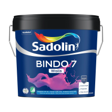 Sadolin Bindo 7 - матова емульсійна фарба для стін, біла, база BW, 4.5 л
