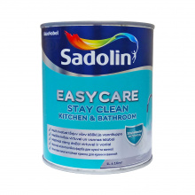 Sadolin EasyCare Kitchen&Bathroom - матова акрилова фарба для стін та стелі, у вологих приміщеннях, біла, база BW, 1 л