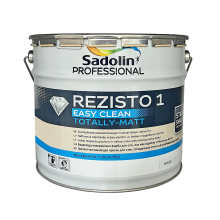 Sadolin Professional Rezisto 1  - глибокоматова брудовідштовхувальна акрилова фарба для стін, безбарвна, база BC, 9.3 л