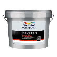 Sadolin Professional Maxi Pro Special - латексна шпаклівка для стін та стелі, заповнююча, легка, світло-сіра, 10 л