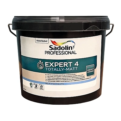 Акрилова фарба Sadolin Professional Expert 4 для стін та стелі, біла, BW, 2.5 л