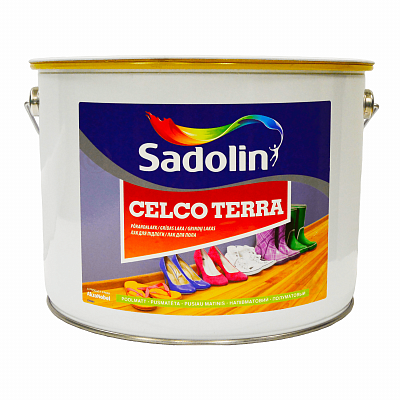 Лак для підлоги Sadolin Celco Terra алкідний, глянцевий, безбарвний, 10 л