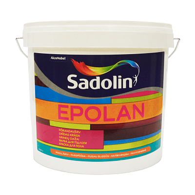 Фарба на водній основі Sadolin Epolan для підлоги, біла, BW, 5 л
