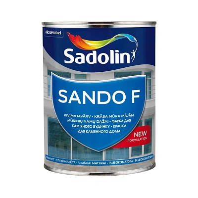 Фасадна фарба на водній основі Sadolin Sando F для бетону, біла, BW, 1 л