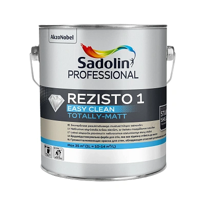 Акрилова фарба Sadolin Professional Rezisto 1 Easy Clean для стін, брудовідштовхувальна, безбарвна, BC, 2.33 л